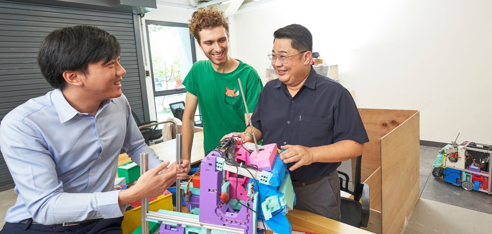 (L-R) Keefe Wayne Teo & Jakub Suchánek - Fabrica.AI and Garrick Soon - IPI tech expert